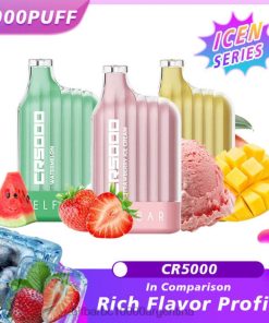 ELFBAR CR5000 vaporizador desechable hielo de durazno N6DH0267 - Elf Bar Precio