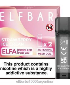 ELFBAR ELFA cápsula precargada (paquete de 2) helado de fresa N6DH0115 - Elf Bar Comprar