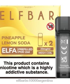 ELFBAR ELFA cápsula precargada (paquete de 2) refresco de piña y limón N6DH0134 - Elf Bar Argentina