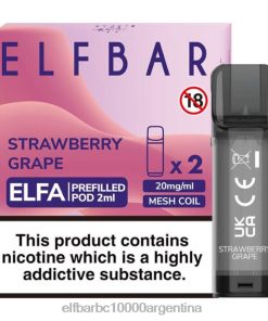 ELFBAR ELFA cápsula precargada (paquete de 2) uva fresa N6DH0130 - Vape Elf Bar Comprar