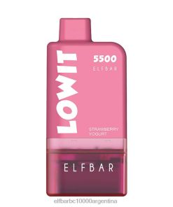 ELFBAR LOWIT 5500 kit de cápsulas precargadas yogur de fresa N6DH0368 - Elf Bar Argentina