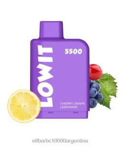 ELFBAR LOWIT 5500 vaina precargada limonada de uva cereza N6DH0384 - Elf Bar Argentina